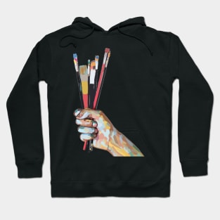 Look at my paint brushes! Hoodie